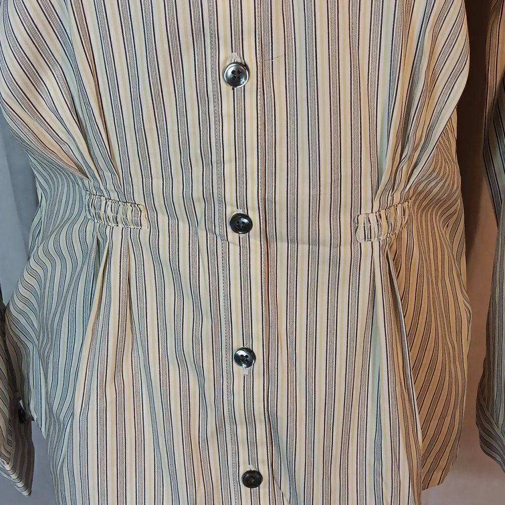 Cabi Pin Striped Button-Up Shirt - Picture 2 of 8